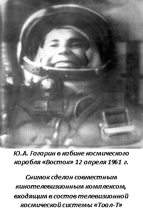 RKS-YUbiej 55 лет назад разработки предприятий космического приборостроения обеспечили полет Юрия Гагарина